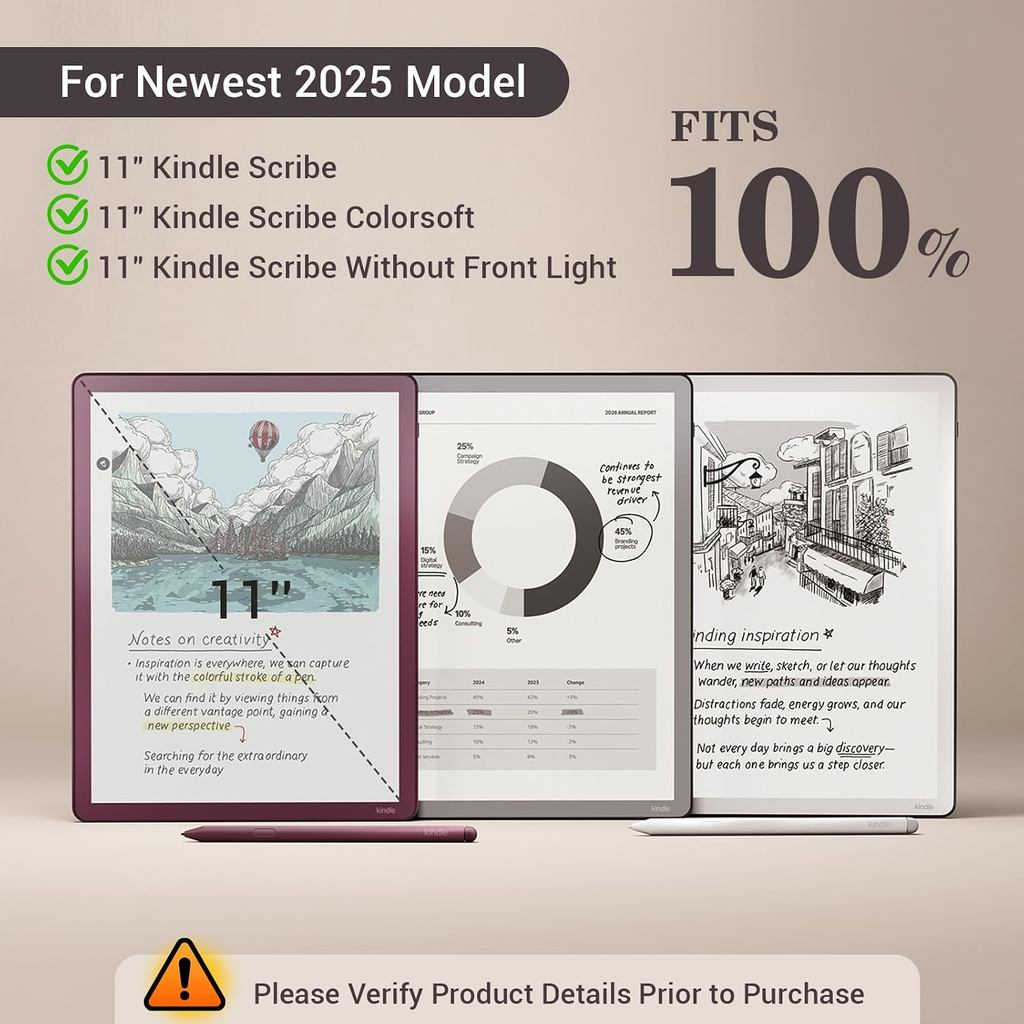 Anti-Glare Matte Screen Protector for 11" Kindle Scribe 3rd Generation 2025, Kindle Scribe Colorsoft
