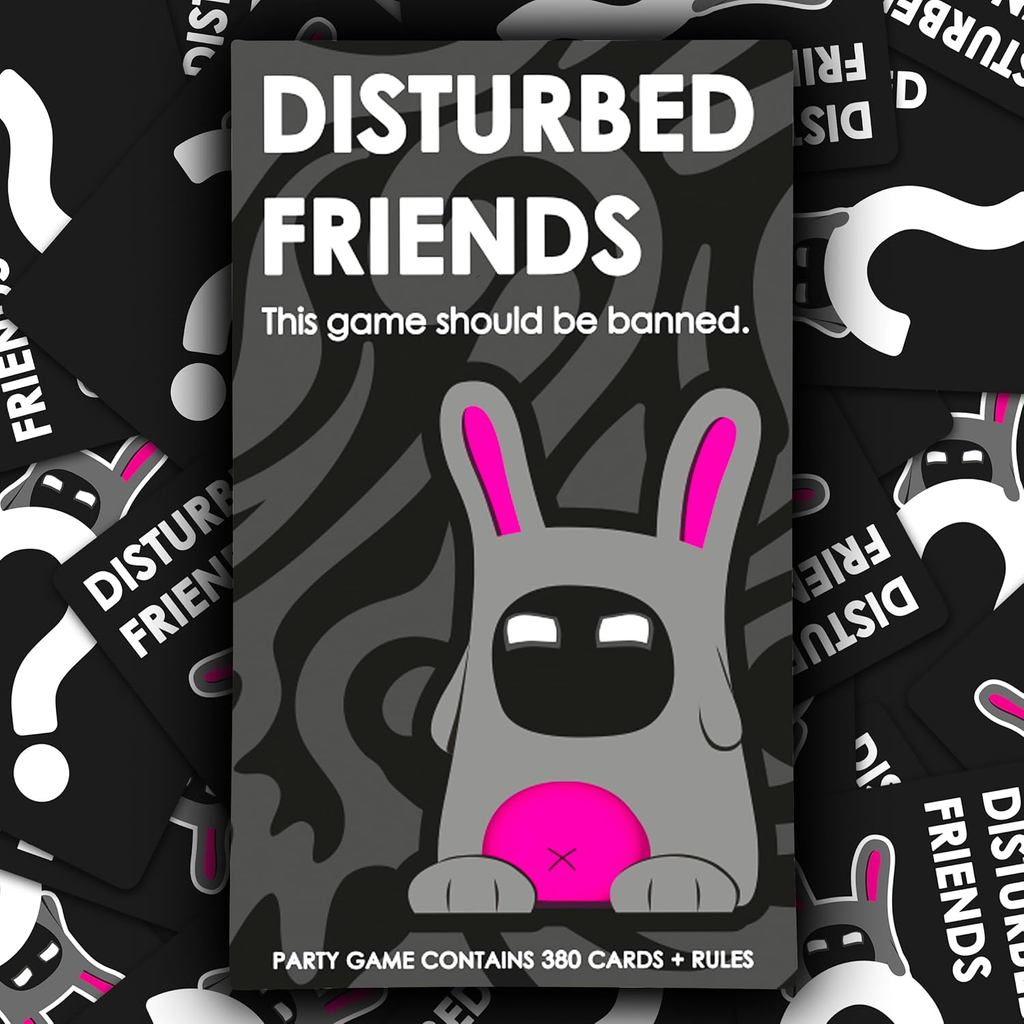 Disturbed Friends Party Game – Hilarious Adult Card Game to Find Out How Well You Know Your Friends