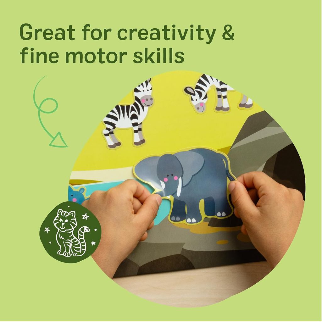 Melissa & Doug Reusable Sticker Pad: Habitats - 150+ Stickers for Kids Ages 4+