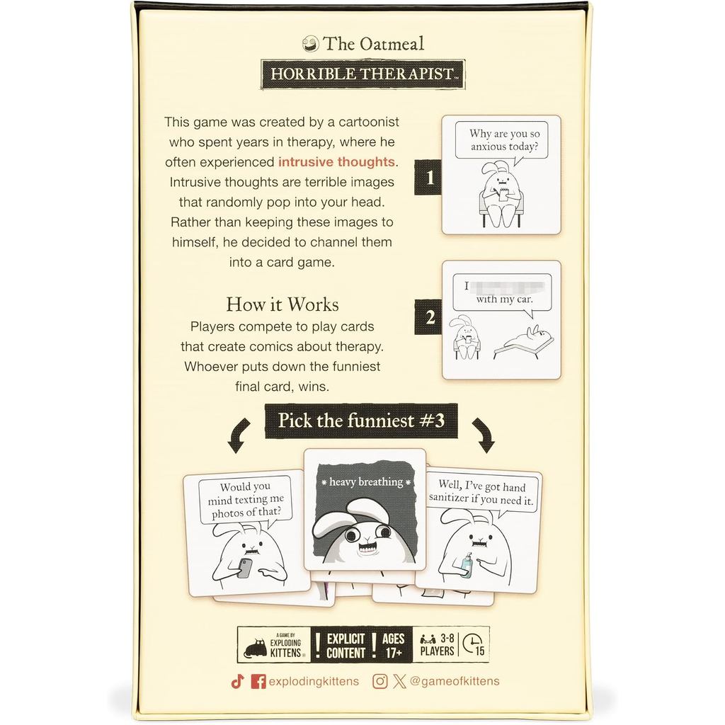 Horrible Therapist Card Game - Family-Friendly Comedy Board Game for All Ages, Unisex, Fast Delivery by MomoGadget