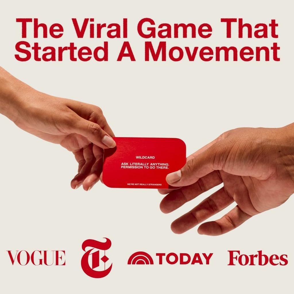 WE'RE NOT REALLY STRANGERS Card Game, Conversation Card Game for Adults