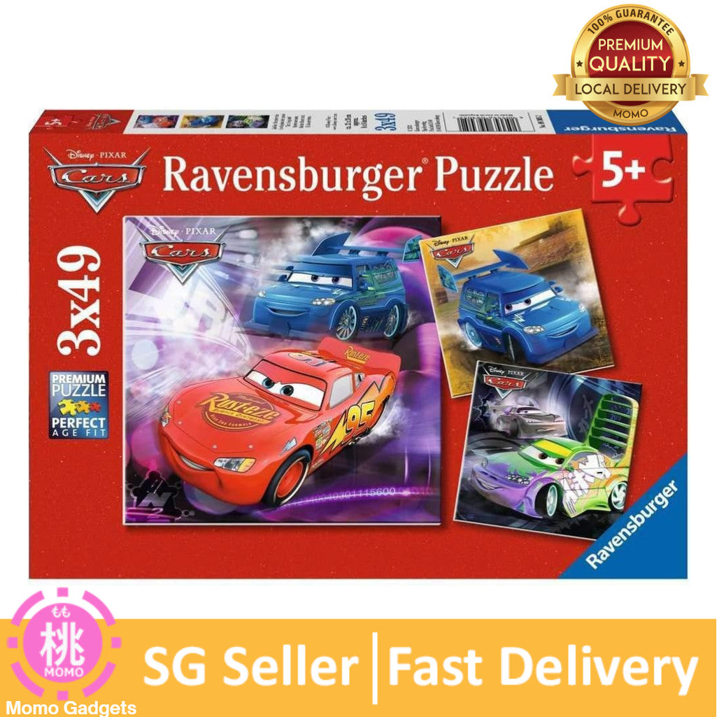 Ravensburger Disney Cars Puzzle, 3x49pc , 5+