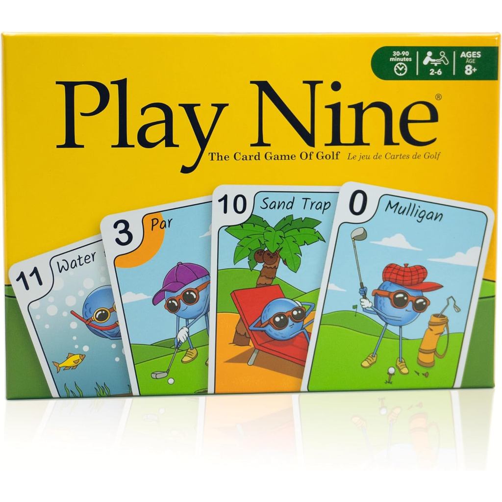 Play Nine The Card Game of Golf, Ages 8 and Up , 15 Min Gameplay, Family Friendly Card Game for Kids