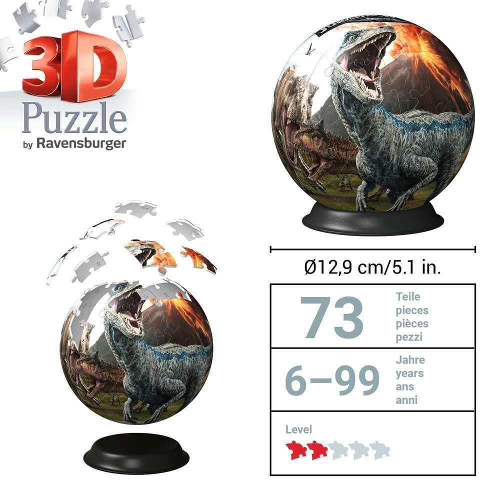 Ravensburger Jurassic World - Fallen Kingdom, 72pc 3D Jigsaw Puzzle