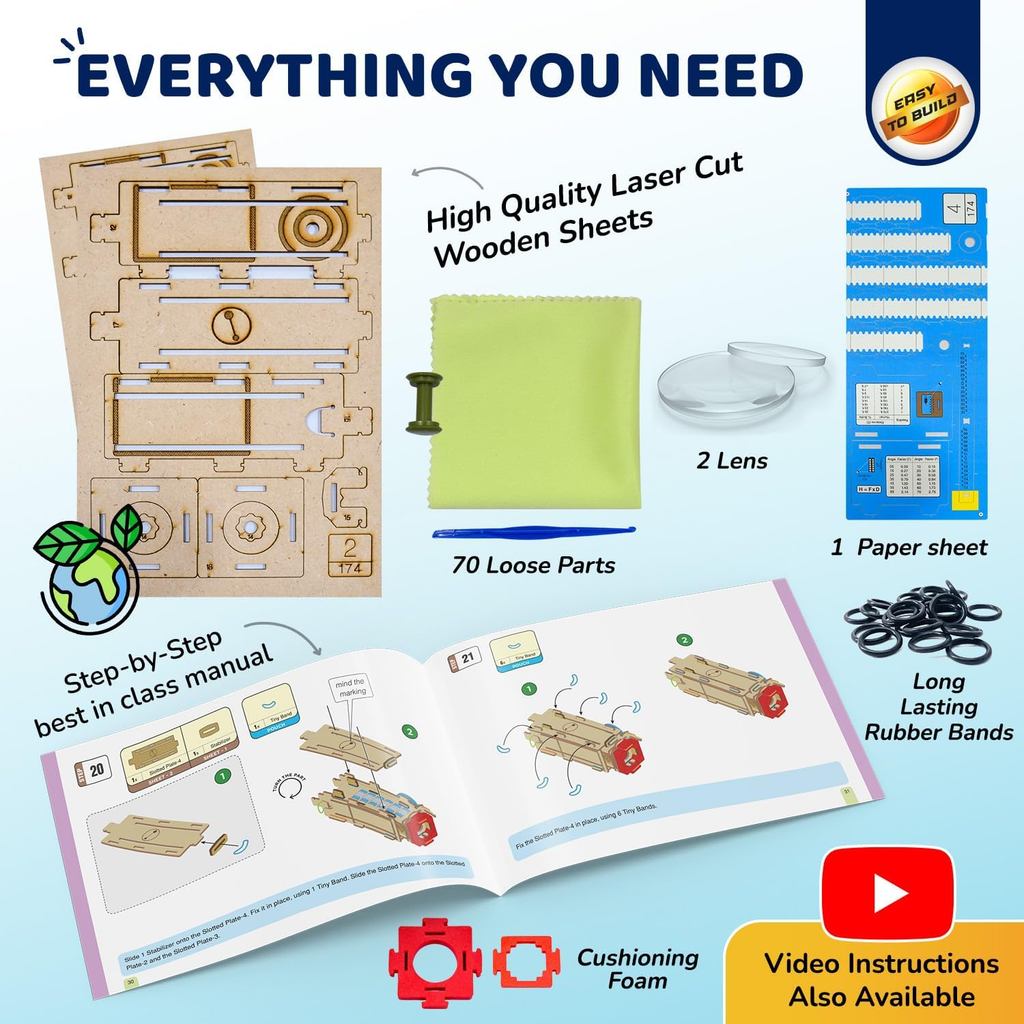 Smartivity DIY Telescope STEM Toy for Kids 8-14 Years