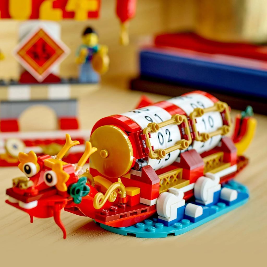 LEGO Iconic Festival Calendar 40678 Seasonal Gift Lunar New Year Building Kit (345 Pieces)