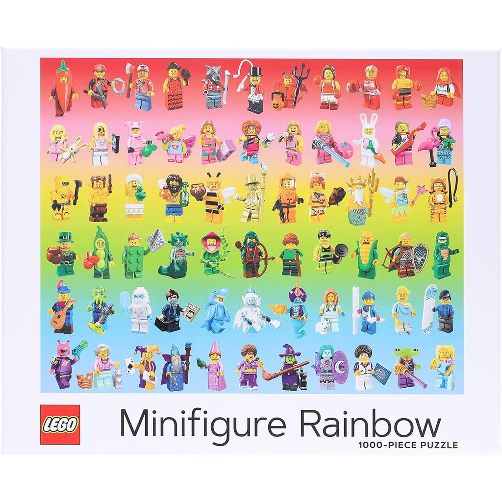 LEGO Minifigure Rainbow 1000-Piece Jigsaw Puzzle
