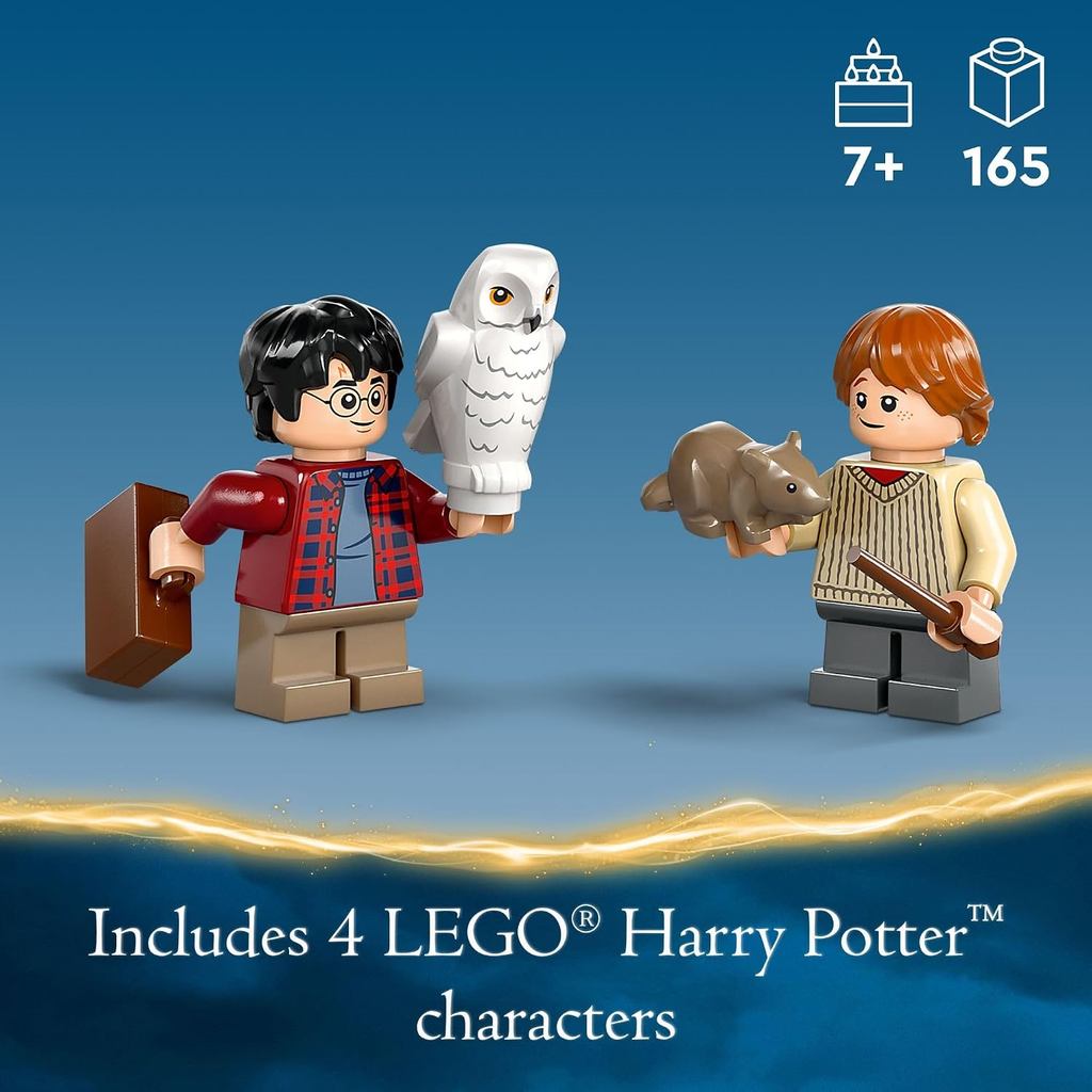 LEGO Harry Potter Flying Ford Anglia, Buildable Car Toy with 2 Minifigures for Role Play 76424