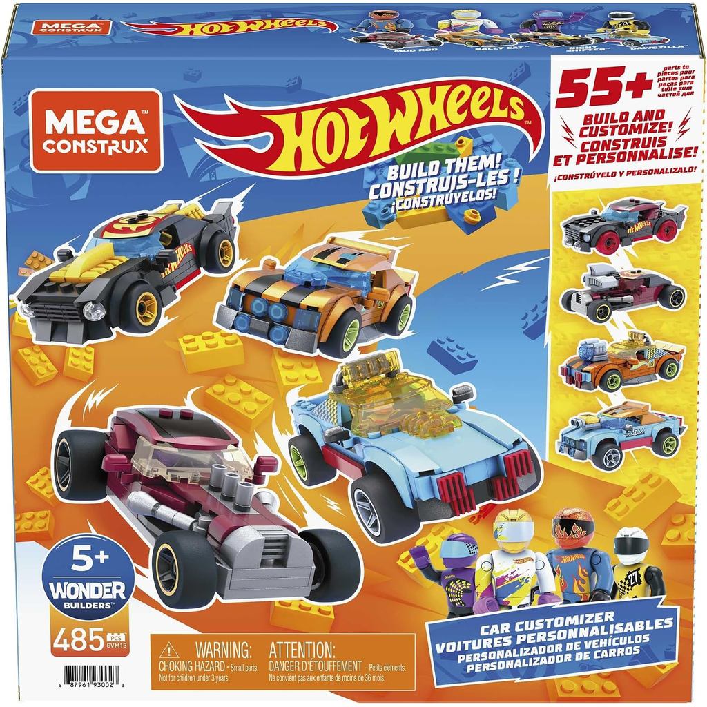 Hot Wheels Racing Car Toy Set, Building Set with 485 Pieces , for Children from 5 Years