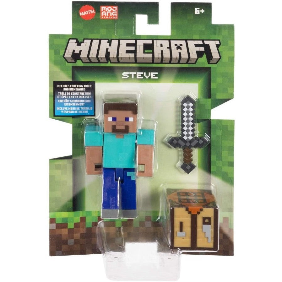 Mattel Minecraft Action Figure & Accessories 2-Pack with Creeper in 8.3 cm Scale Collectible Toy Set