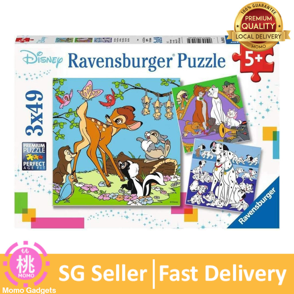 Ravensburger Puzzle Disney Friends - Three Puzzles - 49 Pieces - Children's Puzzle