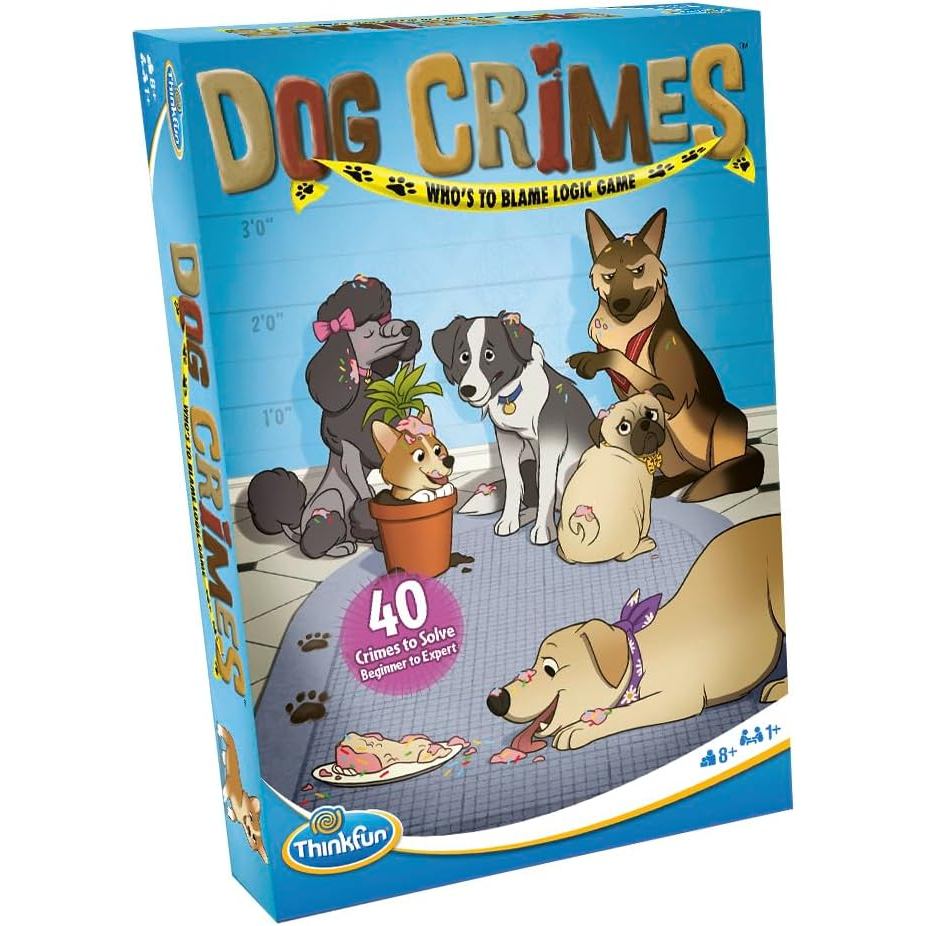 ThinkFun Dog Crimes Logic Game - Engaging Brainteaser for Kids and Adults | Suitable for Ages 8 and Up