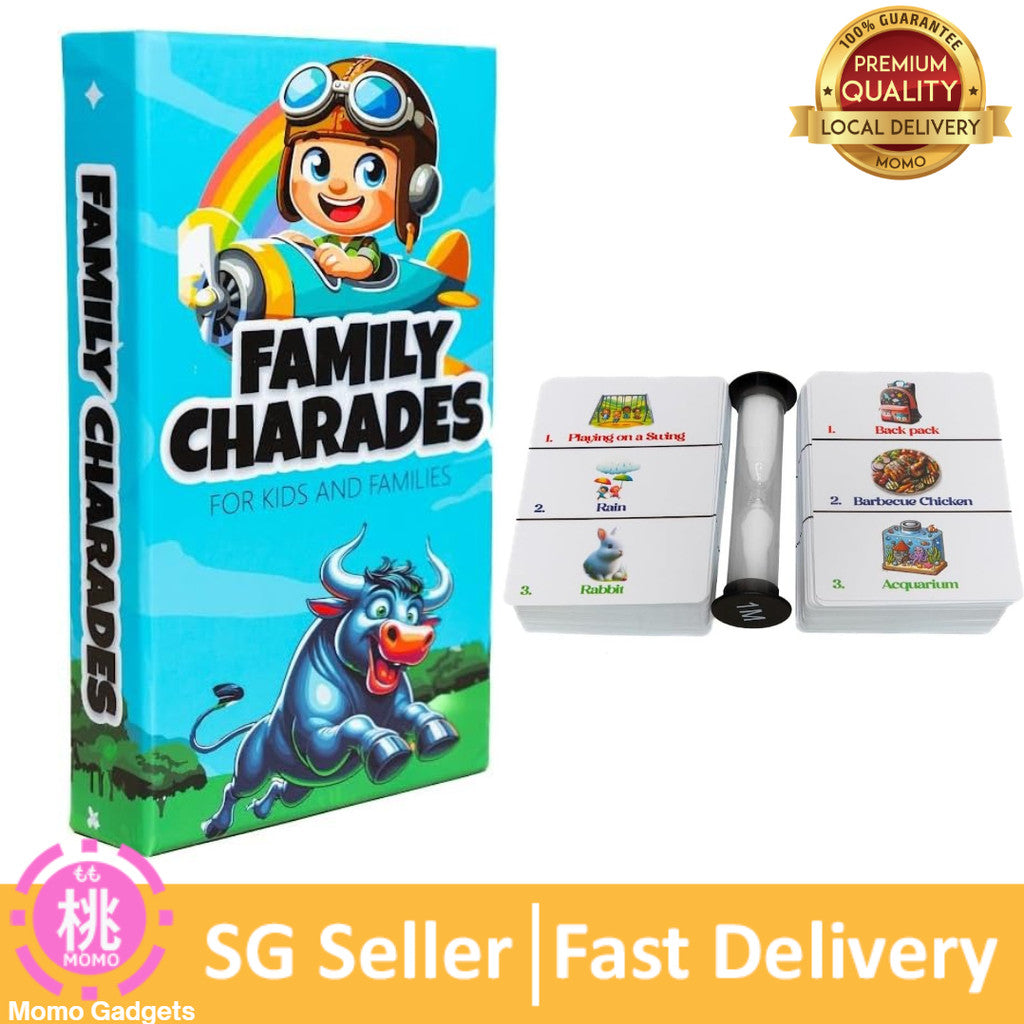 Family Charades - for Kids & Families | 4+ Players | Family Bonding Game | Stocking Stuffers | Ages 4+