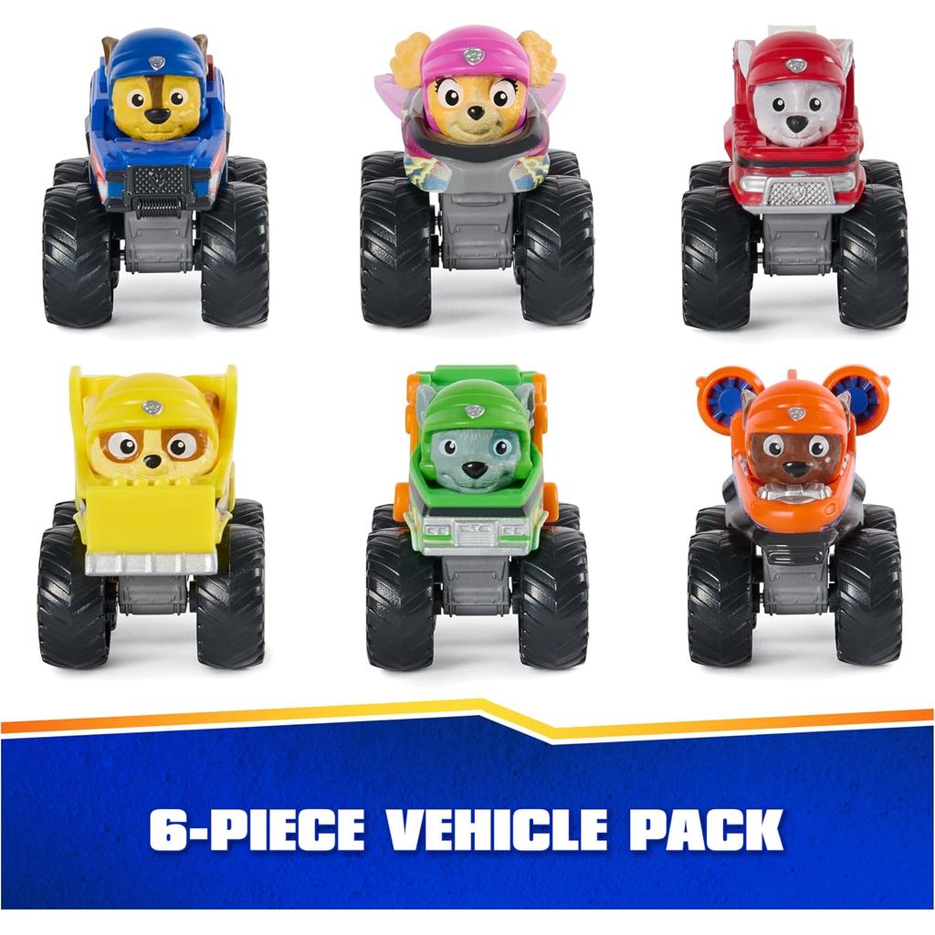 PAW Patrol Rescue Wheels 6-Piece Pup Squad Racers Vehicle Gift Set