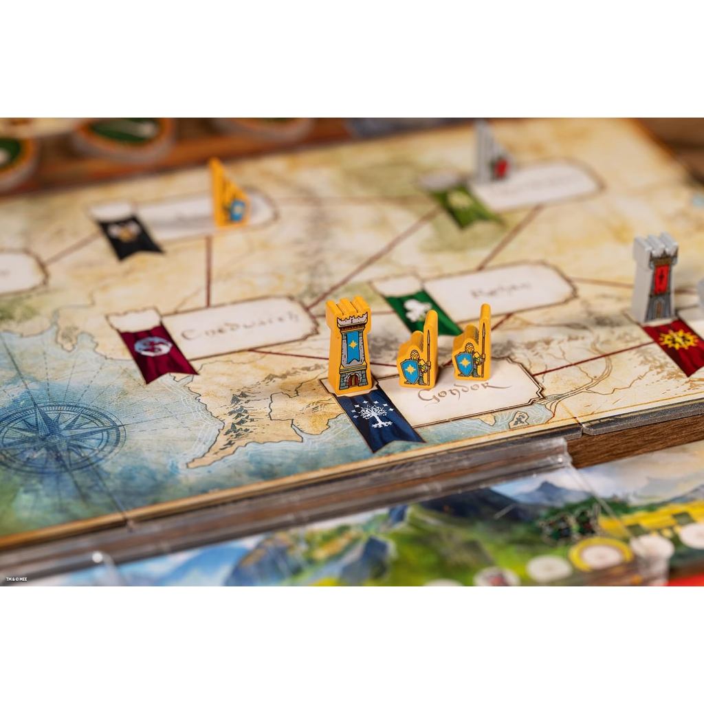 The Lord of The Rings: Duel for Middle-Earth Board Game - Epic Strategy Game of Power and Conquest, Ages 10+, 2 Players