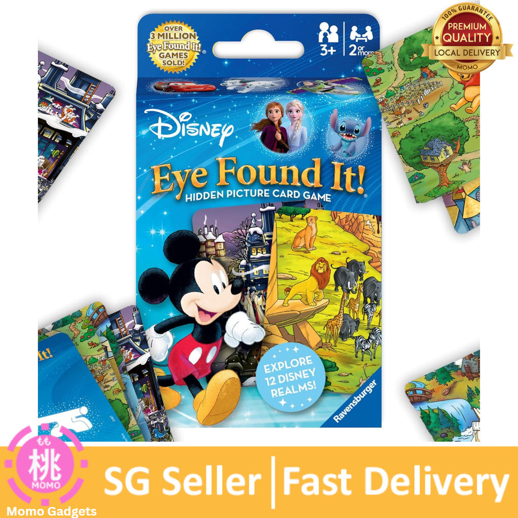 Ravensburger Eye Found It! World of Disney Card Game - Fun and Educational Spot It for Toddlers, Preschoolers