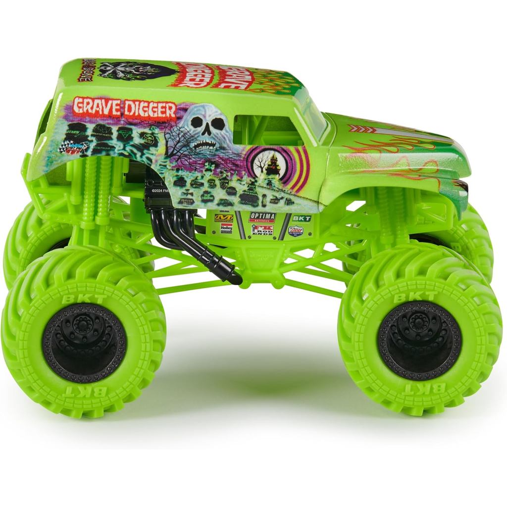 Monster Jam, Official Grave Digger Monster Truck, Collector Die-Cast Vehicle, 1:24 Scale, Ages 3 and up