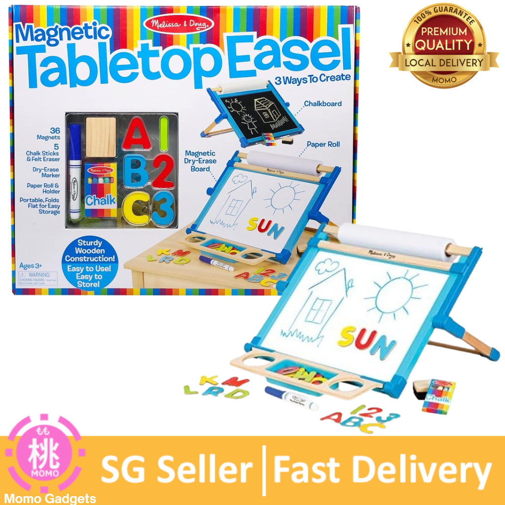 Melissa and Doug MD2790 Magnetic Tabletop Easel (42 Pieces)