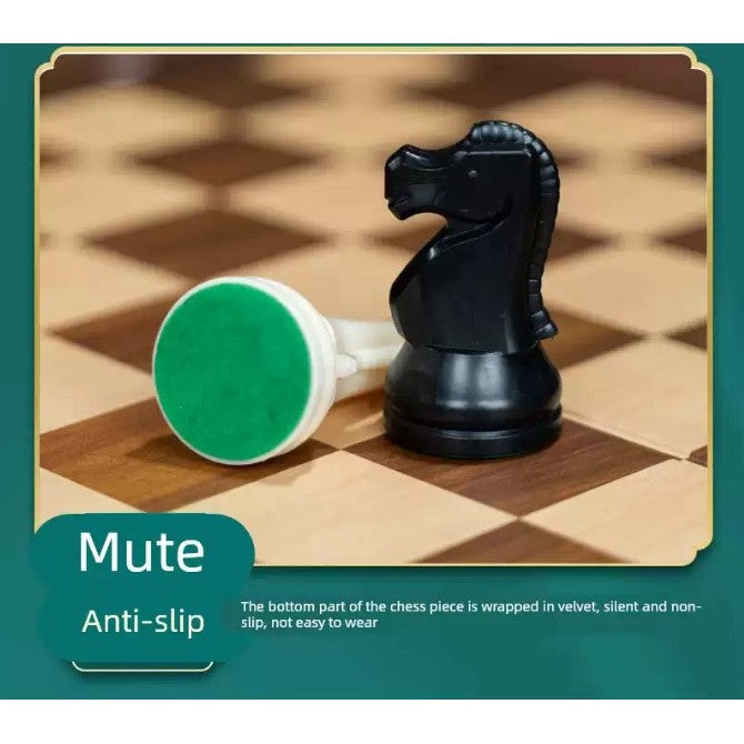 Seipting High-End International Chess Set for Competition and Training, foldable board-solid wood