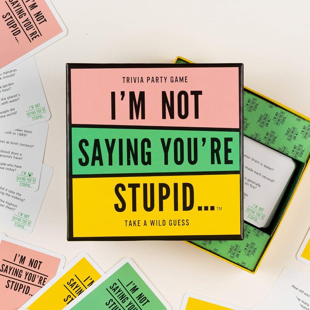 I'm Not Saying You're Stupid Trivia Party Game Players 4+ ， Age 14+