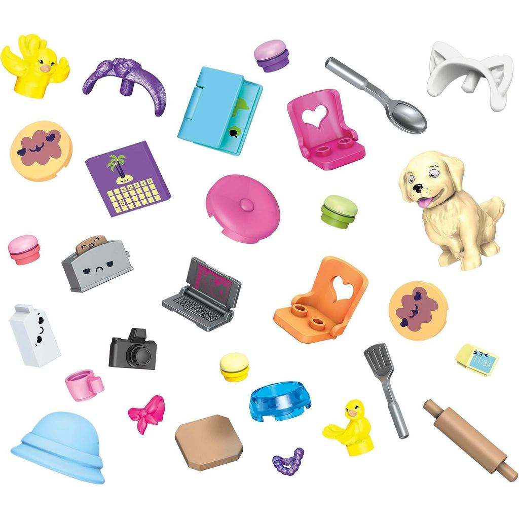 Barbie Mega Construx Barbie Malibu House, Dolls with Building Blocks House and Toy Accessories, 5 Years and Up
