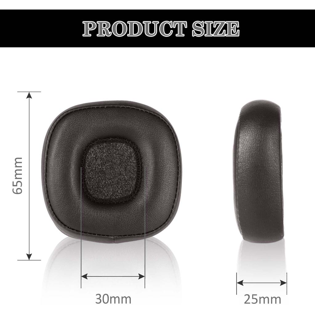 Replacement Ear Pads for Marshall Major 4/Marshall Major IV Headphones, Protein Faux Leather On-Ear Headphones Earpads