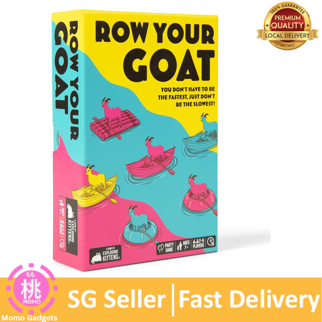 Exploding Kittens Presents: Row Your Goat - A Rapid Fire Tic Tac Toe Game - 2-6 Players - Ages 7+