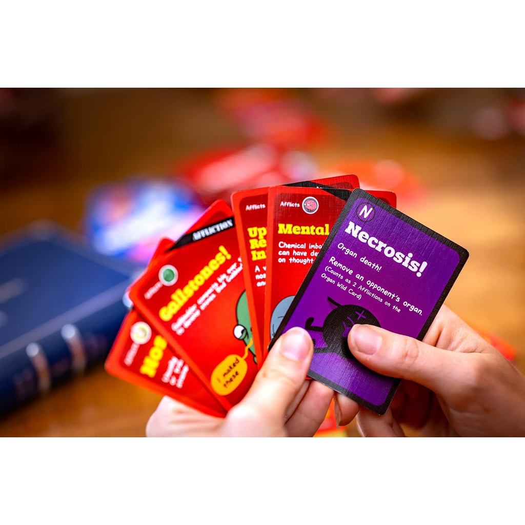 Organ Attack Family Strategy Card Game - Fast Delivery, Unisex, 8 Years & Above