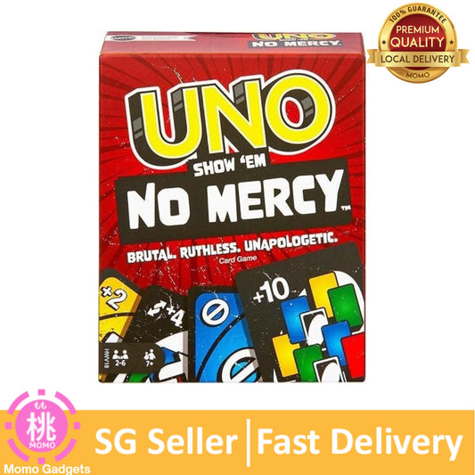 Show 'em No Mercy Card Game – Special Action Cards, Durable Deck, Easy-to-Learn Fun for All Ages