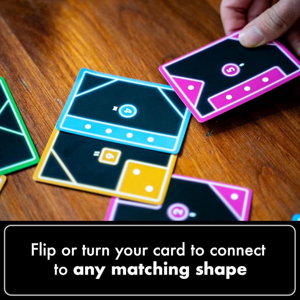 TACTA Card Game, Where Every Card Counts, Fast-Paced Strategic Shape Matching Party Game