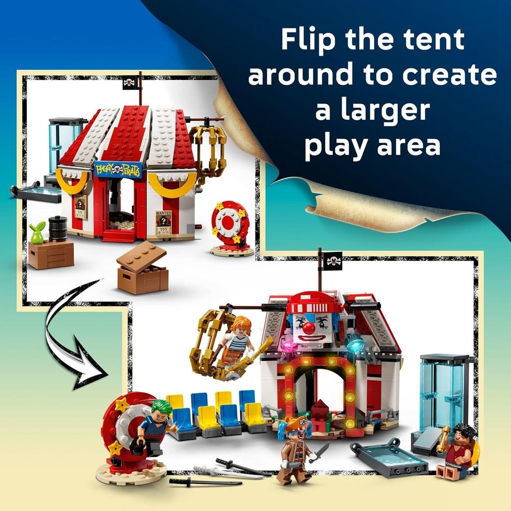 LEGO ONE PIECE Buggy the Clown’s Circus Tent Building Blocks - Creative Building Toy for Boys & Girls, 8+ 75637