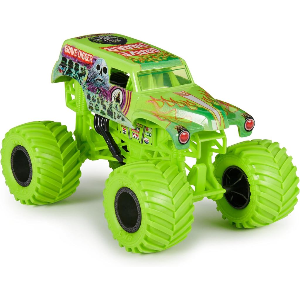 Monster Jam, Official Grave Digger Monster Truck, Collector Die-Cast Vehicle, 1:24 Scale, Ages 3 and up