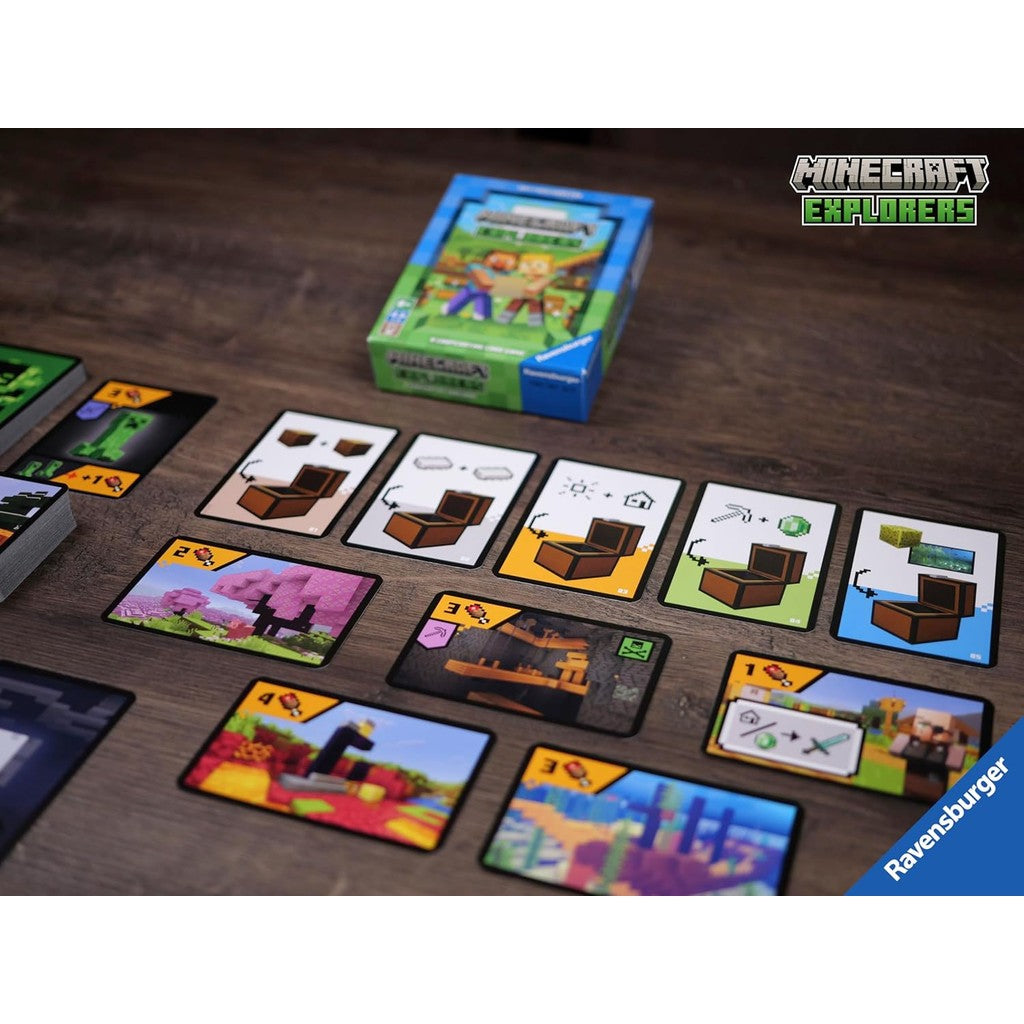 Ravensburger 21580 Minecraft Explorers - Cooperative Card Game for 2-4 People Ages 8 and up