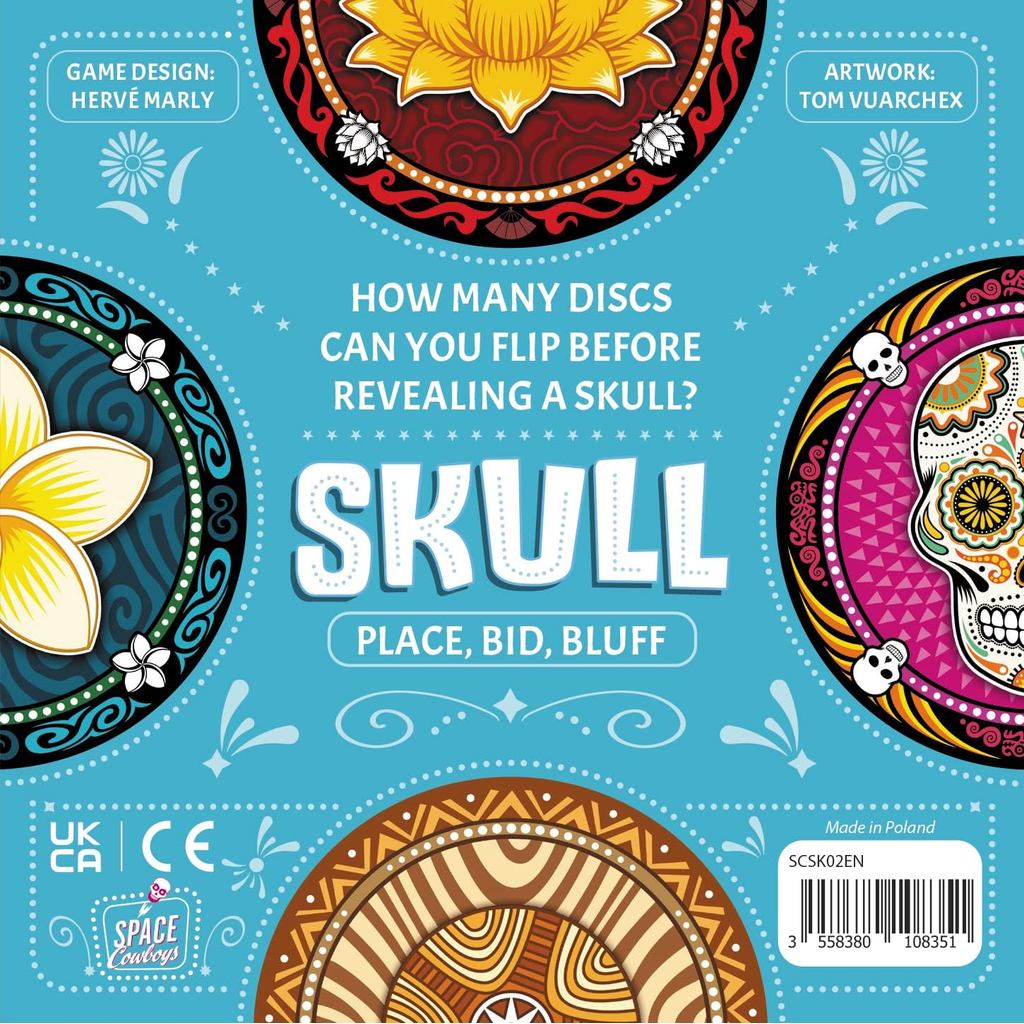 Skull Party Game | Bluffing Game|Fun Game for Game Night|Family Board Game for Adults and Teens|Ages 13+|3-6 Players