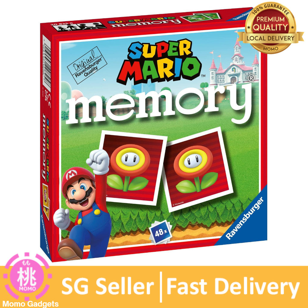 Ravensburger - Memory Super Mario, Board Game, Memory Game for Children 3 Years - 48 Cards, 2 to 6 Players