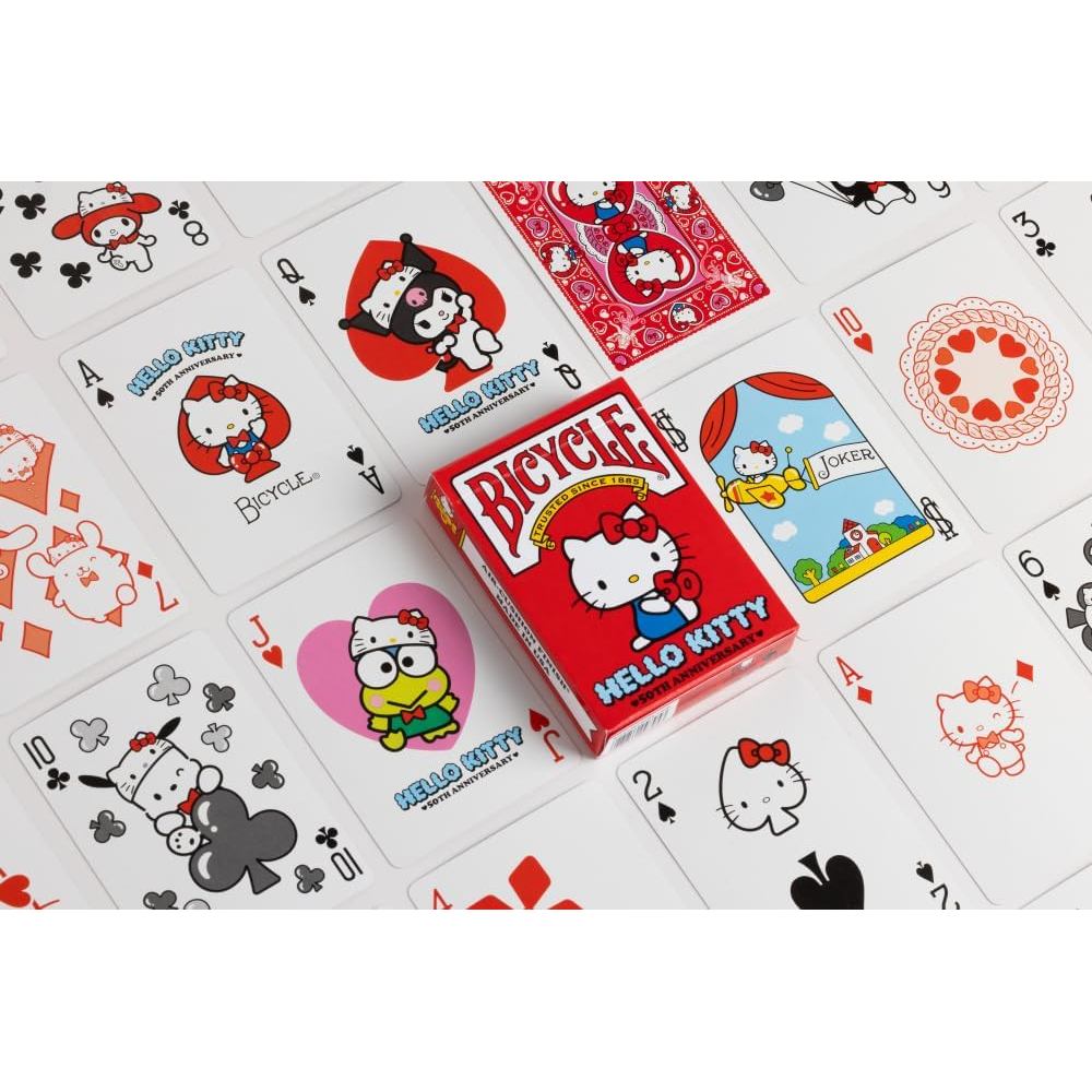 Hello Kitty 50th Anniversary Collectible Playing Cards - Fantasy & Sci-Fi Board Game for All Ages
