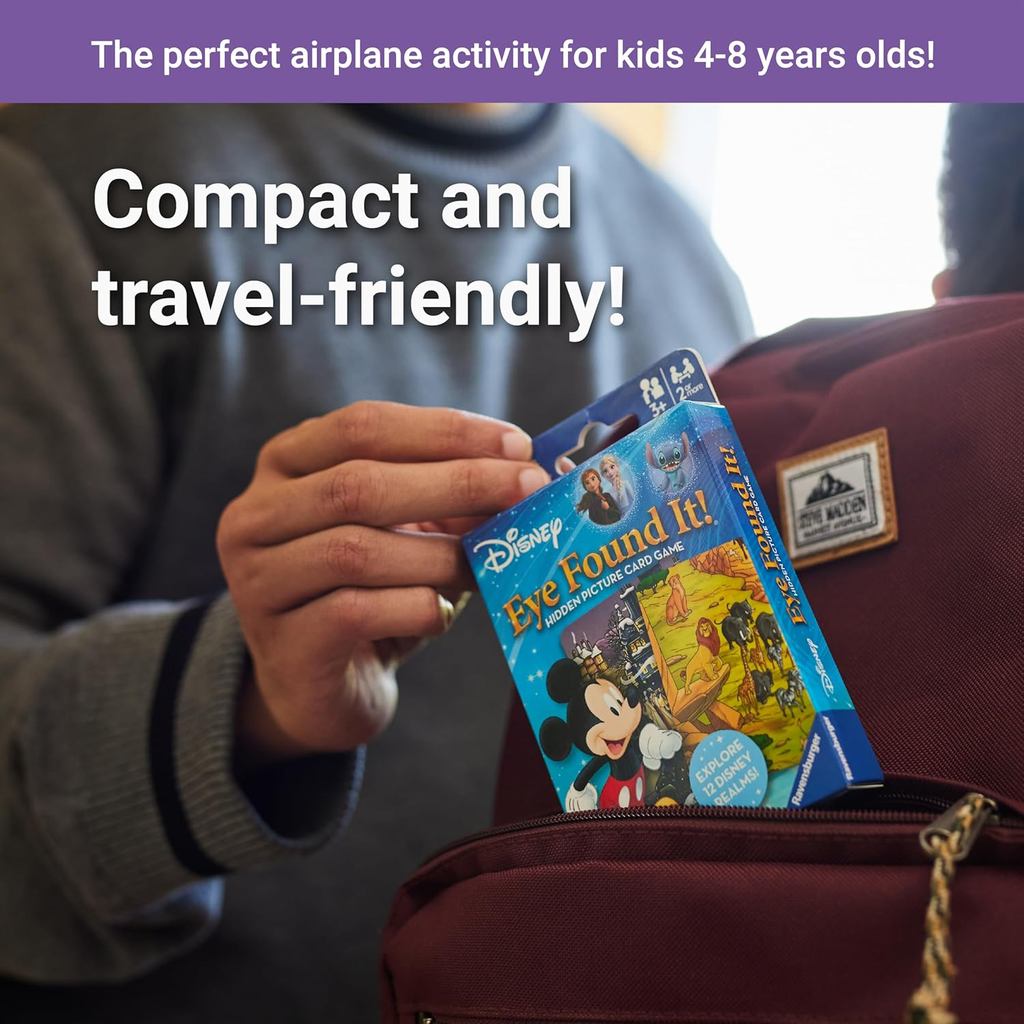 Ravensburger Eye Found It! World of Disney Card Game - Fun and Educational Spot It for Toddlers, Preschoolers