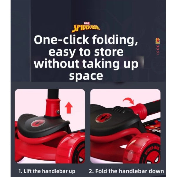 Official Disney Marvel Spider-Man / Spidey & His Amazing Friends 3 Wheel Scooter