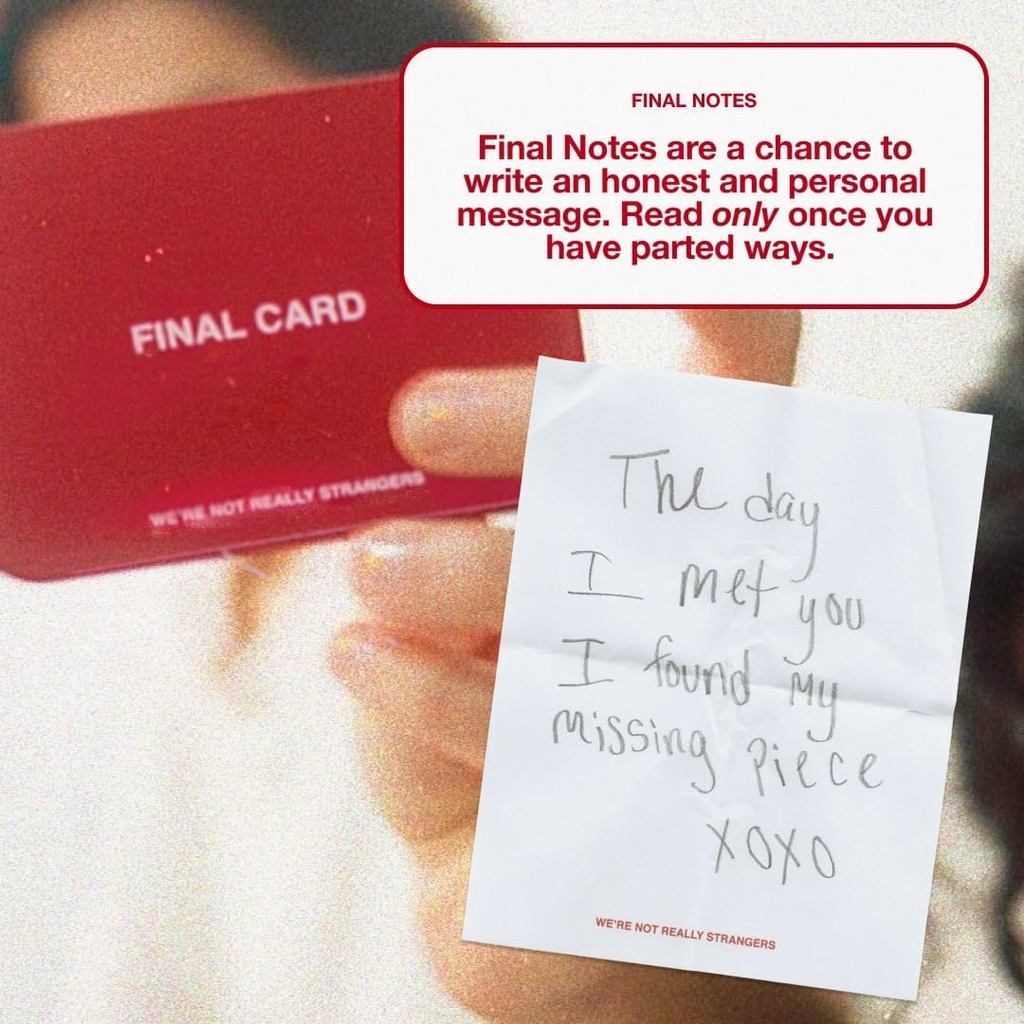 WE'RE NOT REALLY STRANGERS Card Game, Conversation Card Game for Adults