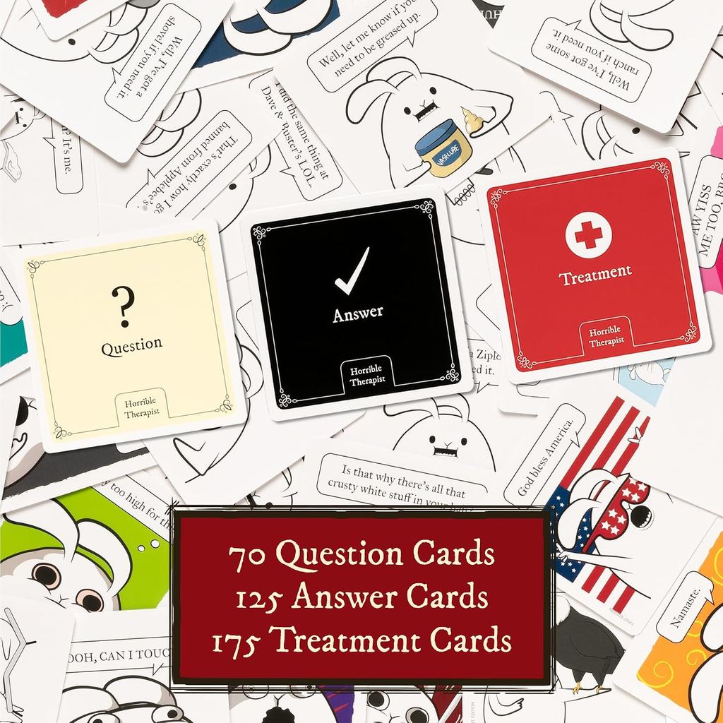 Horrible Therapist Card Game - Family-Friendly Comedy Board Game for All Ages, Unisex, Fast Delivery by MomoGadget