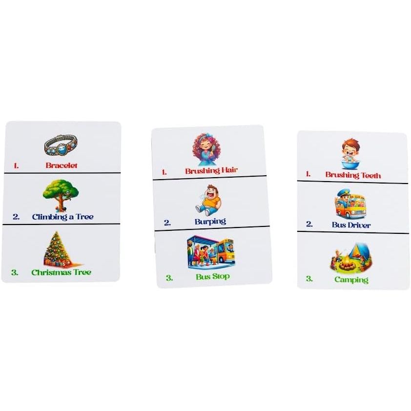 Family Charades - for Kids & Families | 4+ Players | Family Bonding Game | Stocking Stuffers | Ages 4+
