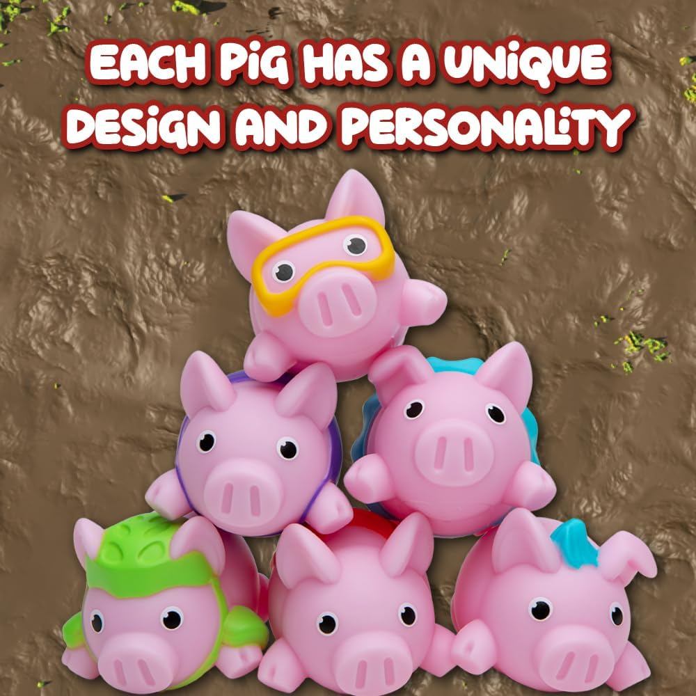 Pigs on Trampolines Board Games – Family Game, Kids Games, Multi-Player, Hand-Eye-Coordination Game, Ages 6+