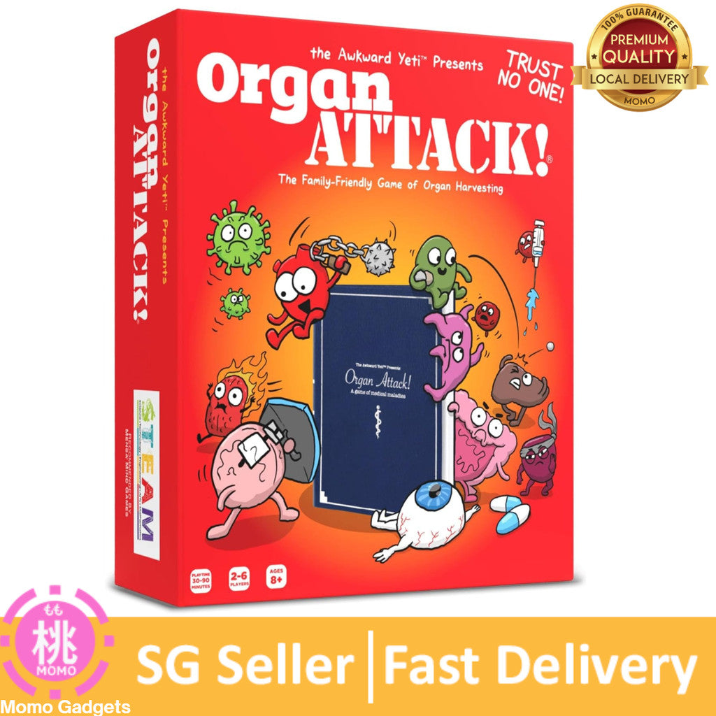 Organ Attack Family Strategy Card Game - Fast Delivery, Unisex, 8 Years & Above