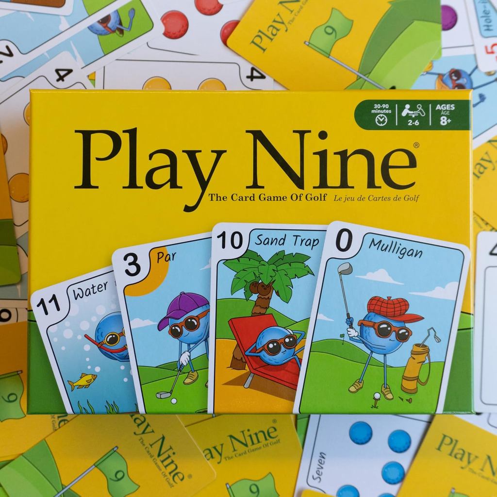 Play Nine The Card Game of Golf, Ages 8 and Up , 15 Min Gameplay, Family Friendly Card Game for Kids