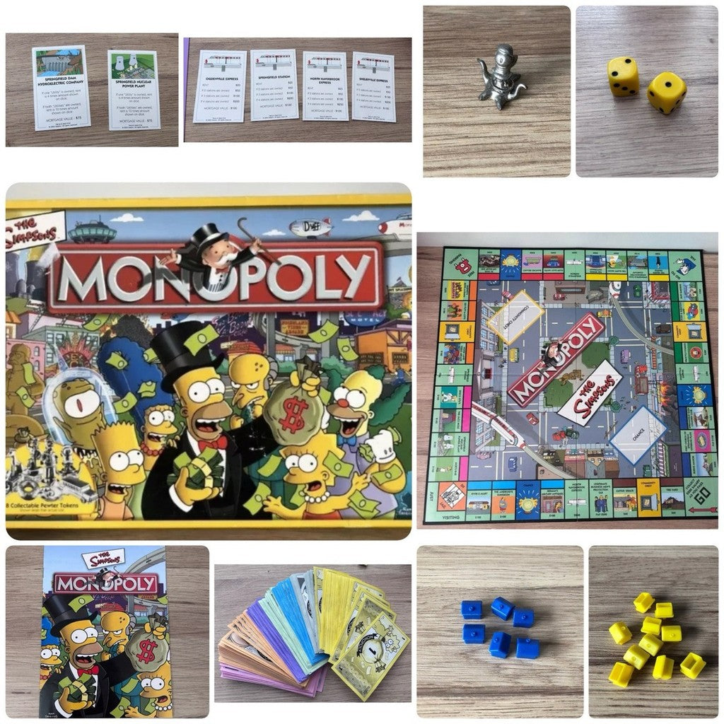Monopoly The Simpsons Board Game | Based on Fox Series The Simpsons | Collectible Simpsons Merchandise