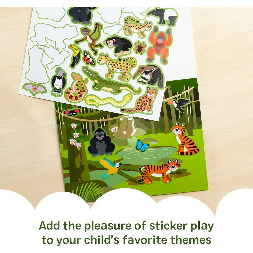 Melissa & Doug Reusable Sticker Pad: Habitats - 150+ Stickers for Kids Ages 4+