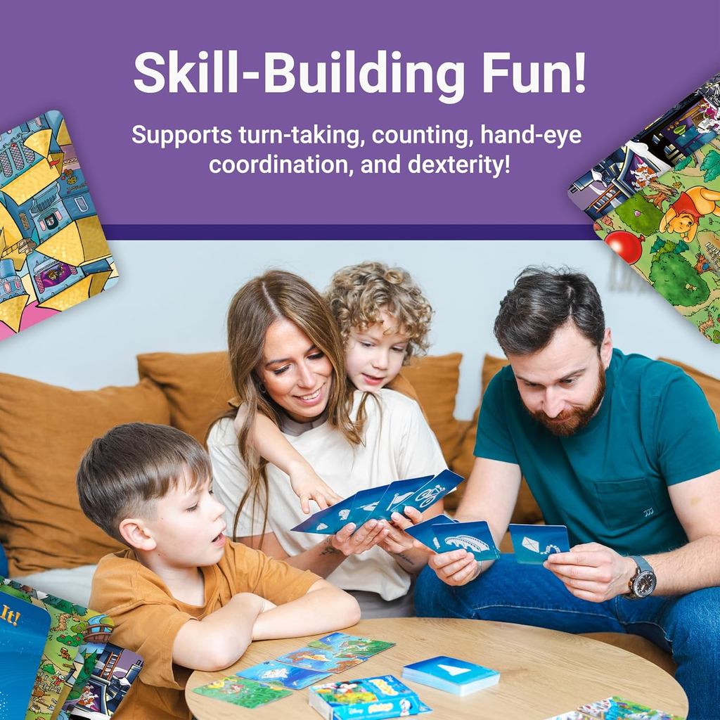 Ravensburger Eye Found It! World of Disney Card Game - Fun and Educational Spot It for Toddlers, Preschoolers