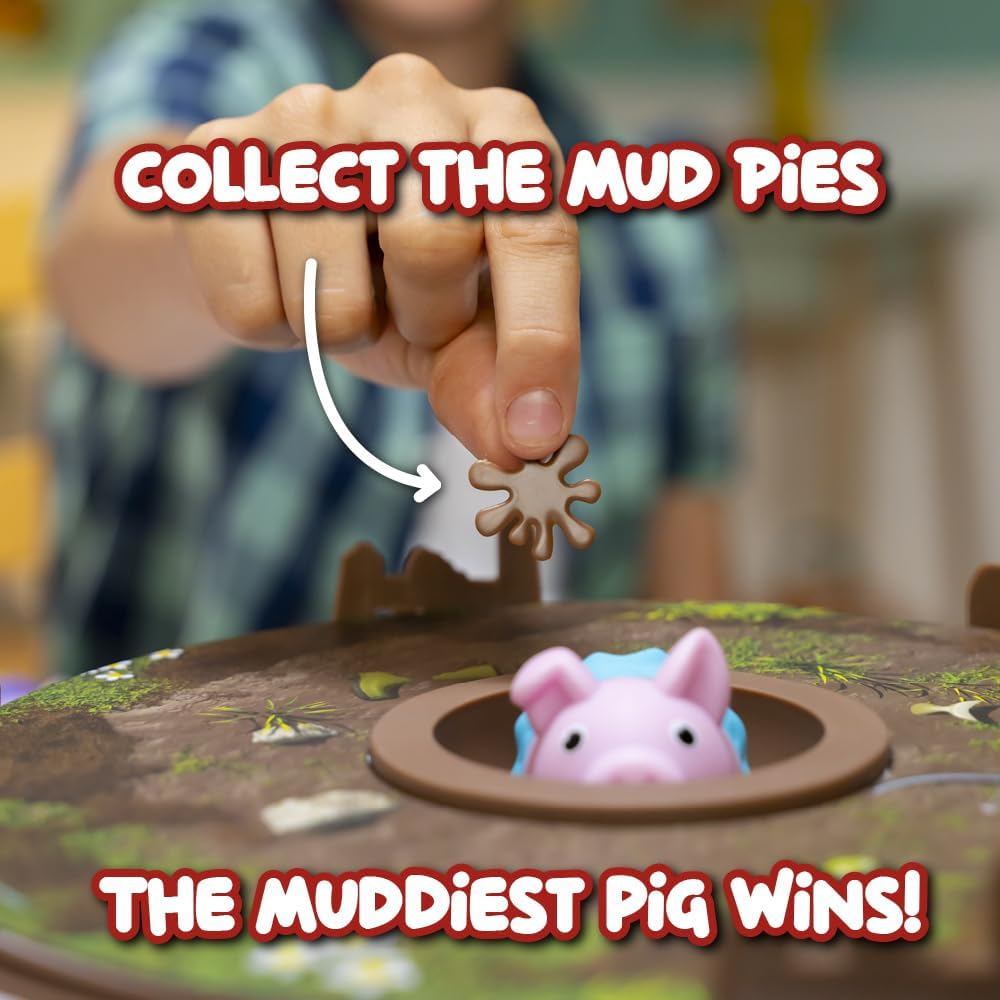 Pigs on Trampolines Board Games – Family Game, Kids Games, Multi-Player, Hand-Eye-Coordination Game, Ages 6+