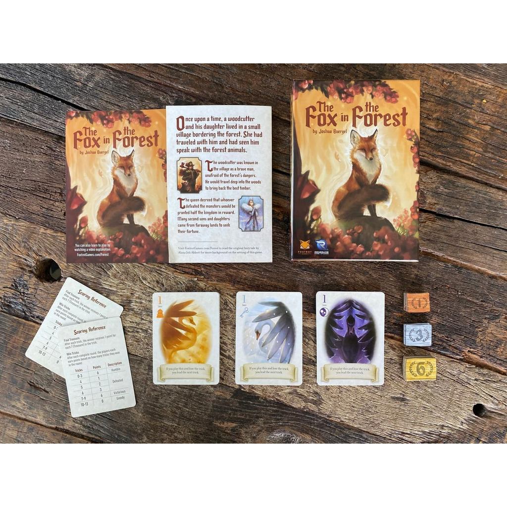 Renegade Game Studios Fox in the Forest ,2 Player Card Games, Trick-Taking Strategy Game for Adults