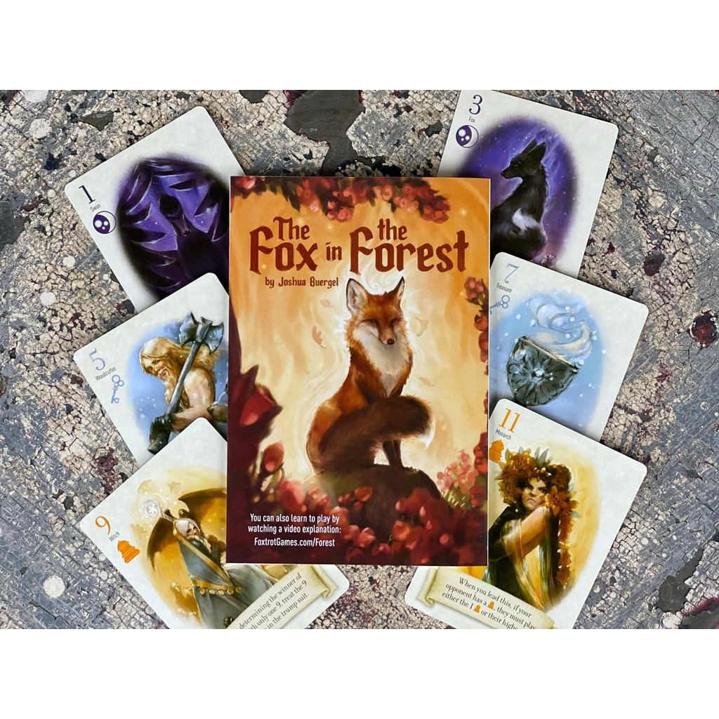 Renegade Game Studios Fox in the Forest ,2 Player Card Games, Trick-Taking Strategy Game for Adults